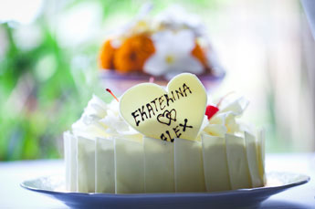 Villa Kompiang Bali Wedding - wedding cake