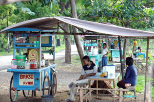 Street restaurant in Bali