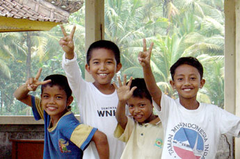 Boys saying Hello