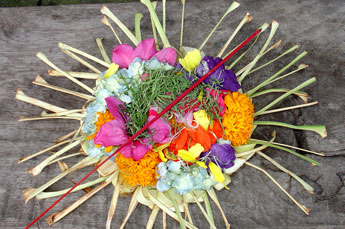 small offerings in Bali