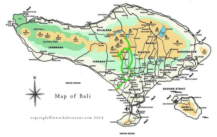 Route Map Tour 1 "The Classical Tour"