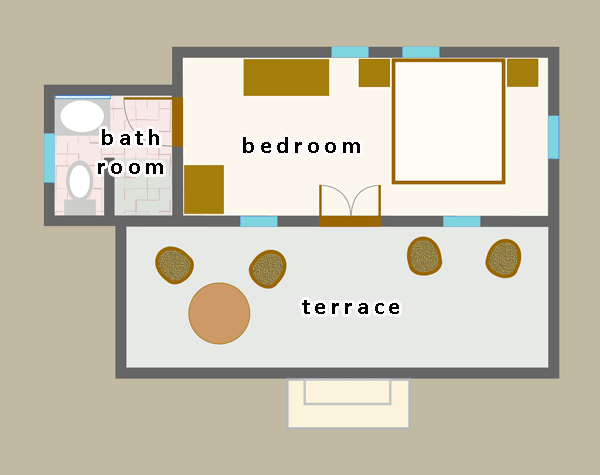 Villa Lotus floor plan - Villa Layout