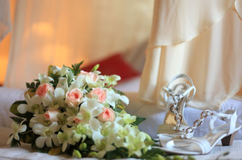 Villa Kompiang Bali Wedding - Orchid wedding bouquet