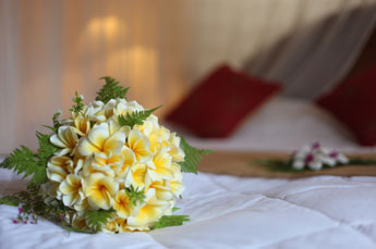 Villa Kompiang Bali Wedding - Frangipani wedding bouquet