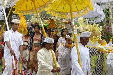 Temple ceremony in Bali